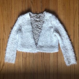 Anthropologie Cropped Eyelash Cardigan